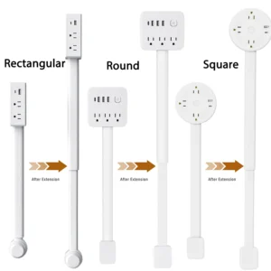 Power Strip with AC Outlets USB-A/C Outlet Extender