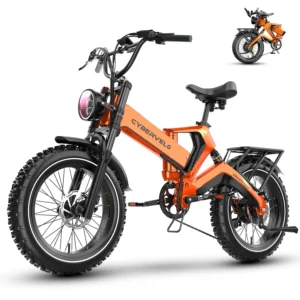 20” 2000W Foldable Ebike 35+ MPH 100+Miles Range