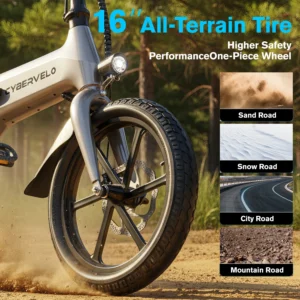 500W 36V Foldable Ultra Light Weight Commuter - Thumbnail Image 4