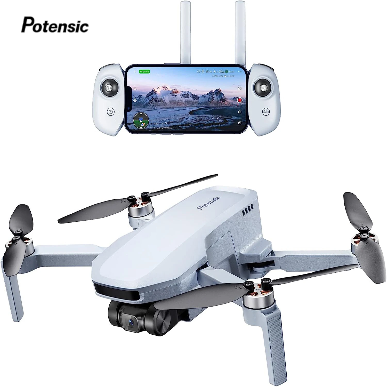 249g GPS Auto Return Single Axis Gimbal Drone - Image 1