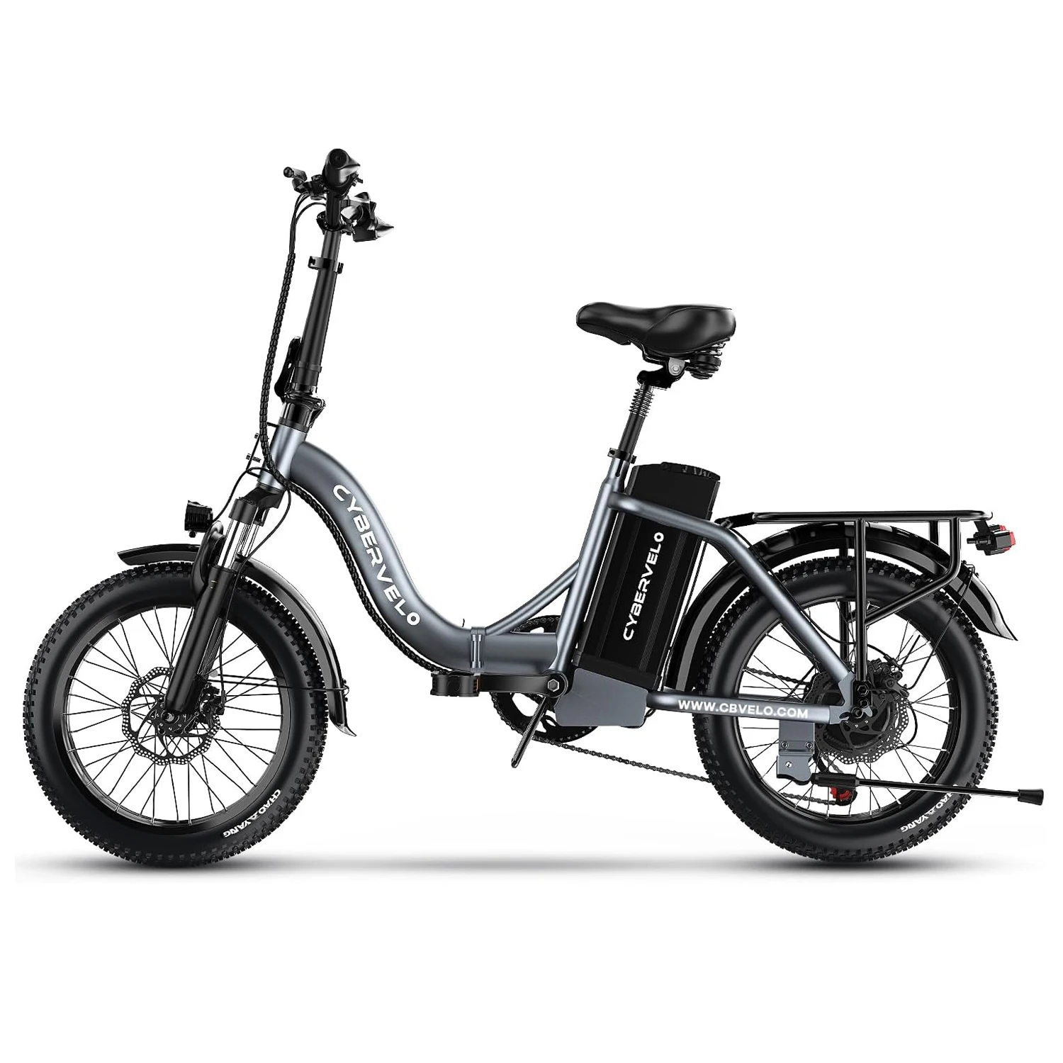 1000W Foldable 20 Inch Fat Tire Commuter E-Bike - Image 3