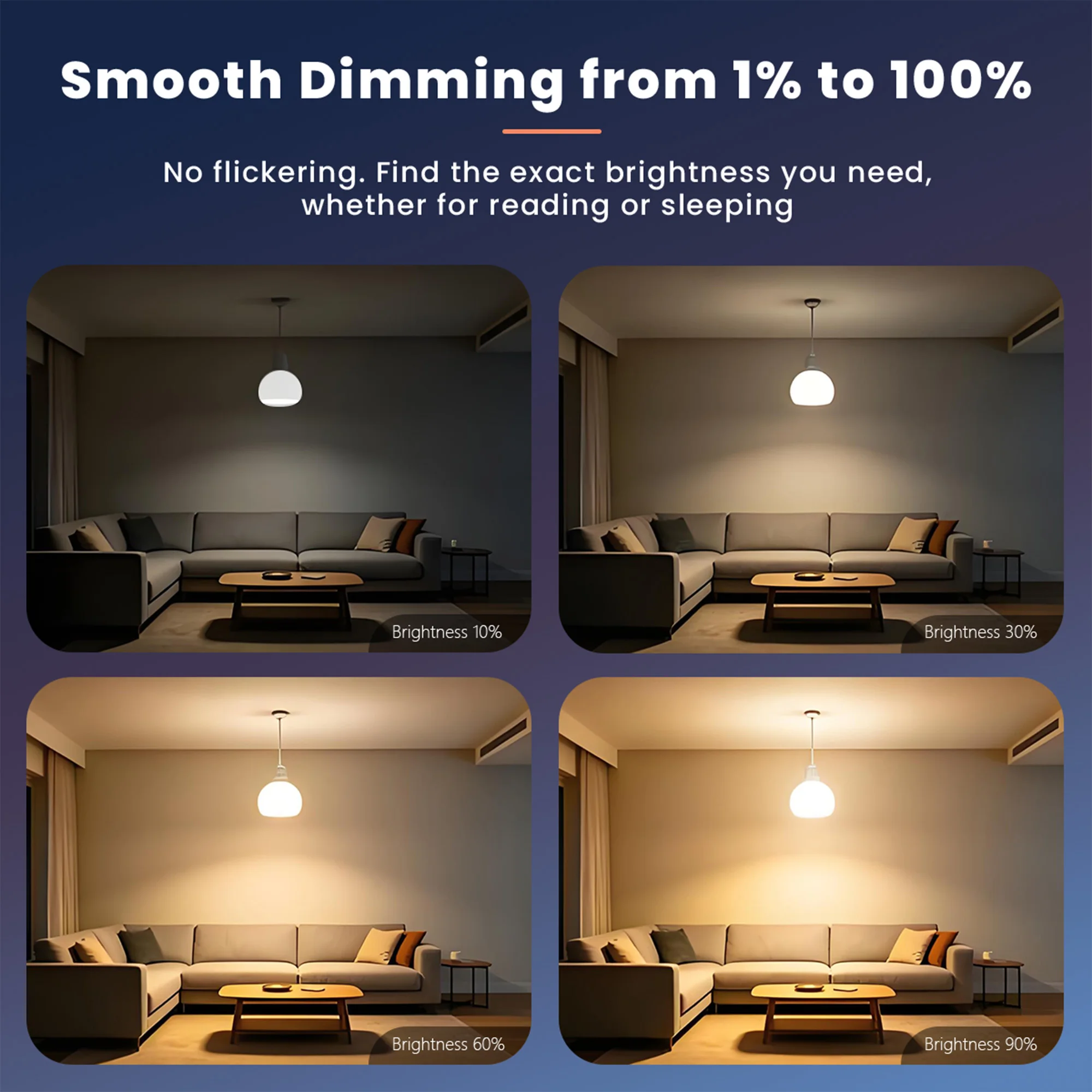 RGB Smart Bulbs, Color Changing Dimmable LED Light - Image 6