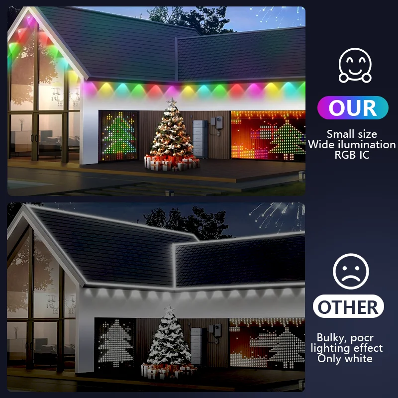 Permanent Smart RGB Outdoor Lights 75 Scene Modes - Image 6
